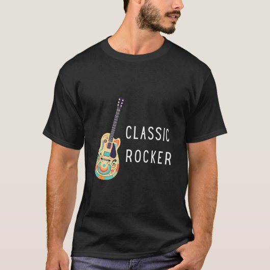 Classic Rocker - Gitaar T-shirt (Voorkant)