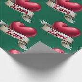 "Classic Romance" Emerald Gift Wrap Cadeaupapier (Hoek)