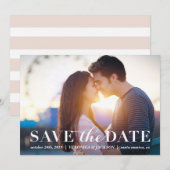 Classic Romance photo enregistrer la carte de date (Devant / Derrière)
