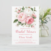Classic romantique bouquet de pivoine carte de dou (Debout devant)
