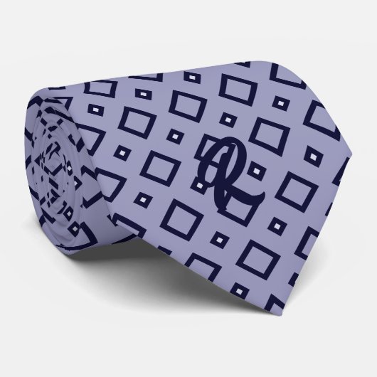 Classic Rombs poeder blauw Stropdas (Opgerold)