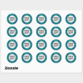 Classic Ronde Sticker Mooi Gratis Cadeauontwerp (Vel)