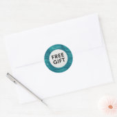 Classic Ronde Sticker Mooi Gratis Cadeauontwerp (Envelop)