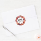 Classic Ronde Sticker Mooi Gratis Cadeauontwerp (Envelop)