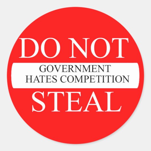 Classic Ronde Sticker Overheid Hummer stickers (Voorkant)