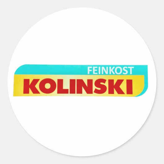 Classic Ronde Stickers feinkost kolinski merch (Voorkant)