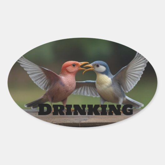 "Classic Ronde Stickers: Tijdloze Elegantie voor E Ovale Sticker (Voorkant)