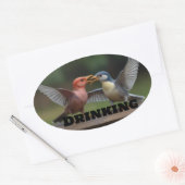 "Classic Ronde Stickers: Tijdloze Elegantie voor E Ovale Sticker (Envelop)