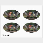 "Classic Ronde Stickers: Tijdloze Elegantie voor E Ovale Sticker (Vel)
