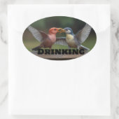 "Classic Ronde Stickers: Tijdloze Elegantie voor E Ovale Sticker (Tas)