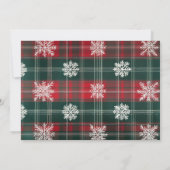  Classic Rood & Groen Kerstfoto Feestdagenkaart (Achterkant)