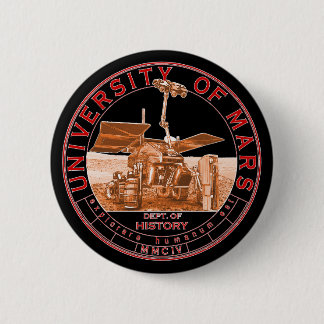 Classic rood Sinaasappel wit Logo mars universitei Ronde Button 5,7 Cm