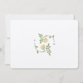 Classic Roos Vine 'Save the Date' Kaart (Achterkant)