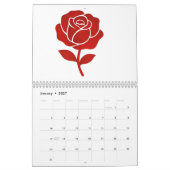 Classic Rose Forever Love Minimal Romantic Kalender (Jan 2027)