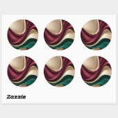 Classic round sticker in stylish graphic (Vel)