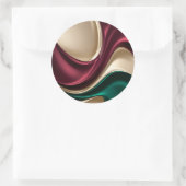 Classic round sticker in stylish graphic (Tas)