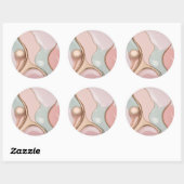 Classic round sticker in stylish graphic (Vel)