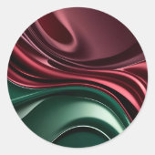 Classic round sticker in stylish graphic (Voorkant)