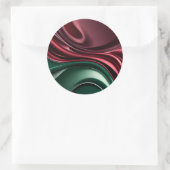 Classic round sticker in stylish graphic (Tas)