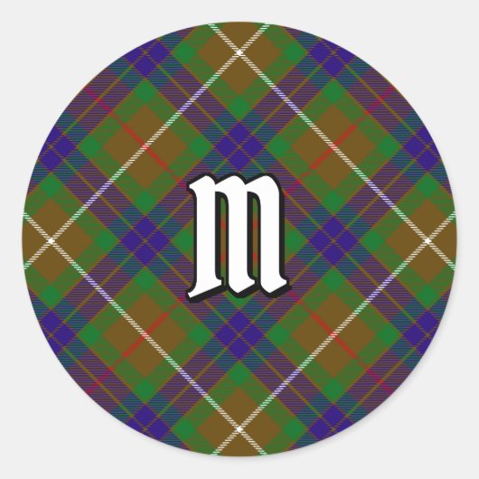 Classic Round Sticker voor Clan-Fraser-jacht (Voorkant)