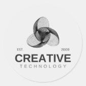 Classic Round Stickers  (Devant)