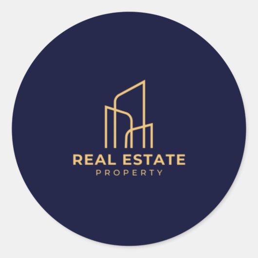 Classic Round Stickers  (Voorkant)