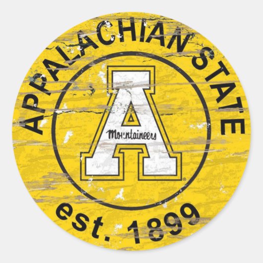 Classic Round Stickers – Appalachian State Univers (Devant)