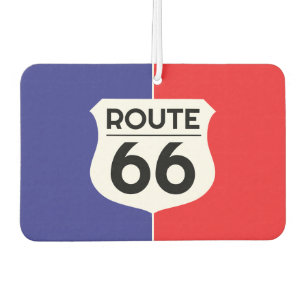 Classic Route 66 snelweg logo teken aangepaste aut Luchtverfrisser