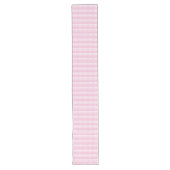Classic Roze en Wit Plaid Tafelloper  (Voorkant)