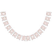 Classic Roze Peter het Konijn Bloemen Verjaardag Vlaggetjes (Alle)