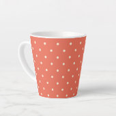 Classic Rust Polka Dot Latte Mok (Linkerhoek)