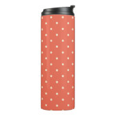 Classic Rust Polka Dot Thermosbeker (Gedraaid links)