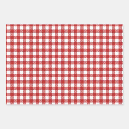 Classic Rustic Buffalo Plaid Inpakpapier Vel (Voorkant)