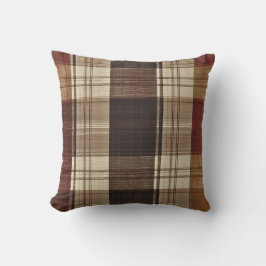 Classic Rustic Plaid Sierkussen
