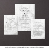 Classic Rustic Woodgrain Winter Wedbruiloft Foto Save The Date