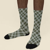 Classic Sage Green Plaid Sokken