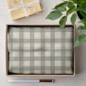 Classic Sage Tartan Tissuepapier (Geschenk)