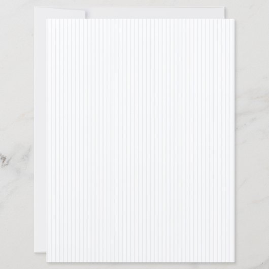 Classic Sage Vert & Bleu Mariage rayé Menu (Dos)