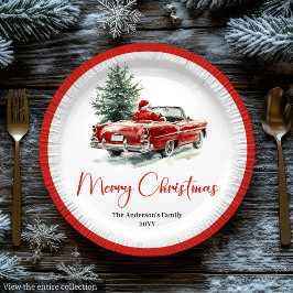 Classic Santa Claus Script Font Festive Dinner  Papieren Bordje