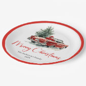 Classic Santa Claus Script Font Festive Dinner  Papieren Bordje (Gekanteld)