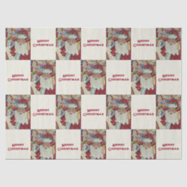 Classic Santa - Controleer het twee keer Holiday W Tissuepapier