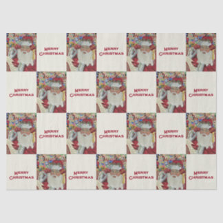 Classic Santa - Controleer het twee keer Holiday W Tissuepapier