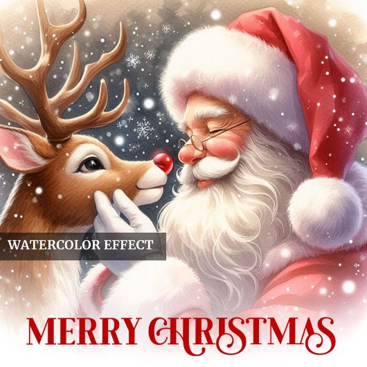 Classic Santa Rudolph Custom Christmas Puzzle Kids Legpuzzel