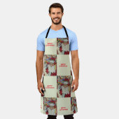 Classic Santa White Checking It Twice Holiday Schort (Gedragen)