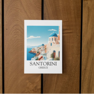 Classic Santorini Travel Artwork - Grieks Briefkaart