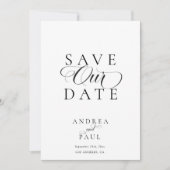 Classic Save the Date Kaart (Voorkant)