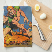 CLASSIC  SCI FI COMICS ILLUSTRATIE THEEDOEK (Quarter Fold)