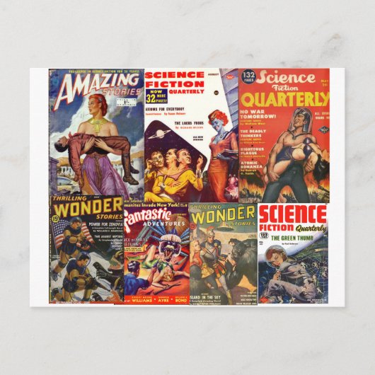 Classic science fiction mix carte postale (Devant)