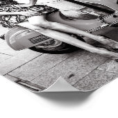 Classic Scooter Poster Girl Paris France (Coin)