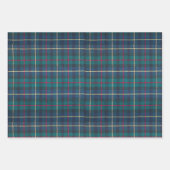 Classic Scottish Hunter Green & Navy Clan Tartan Inpakpapier Vel (Voorkant 2)